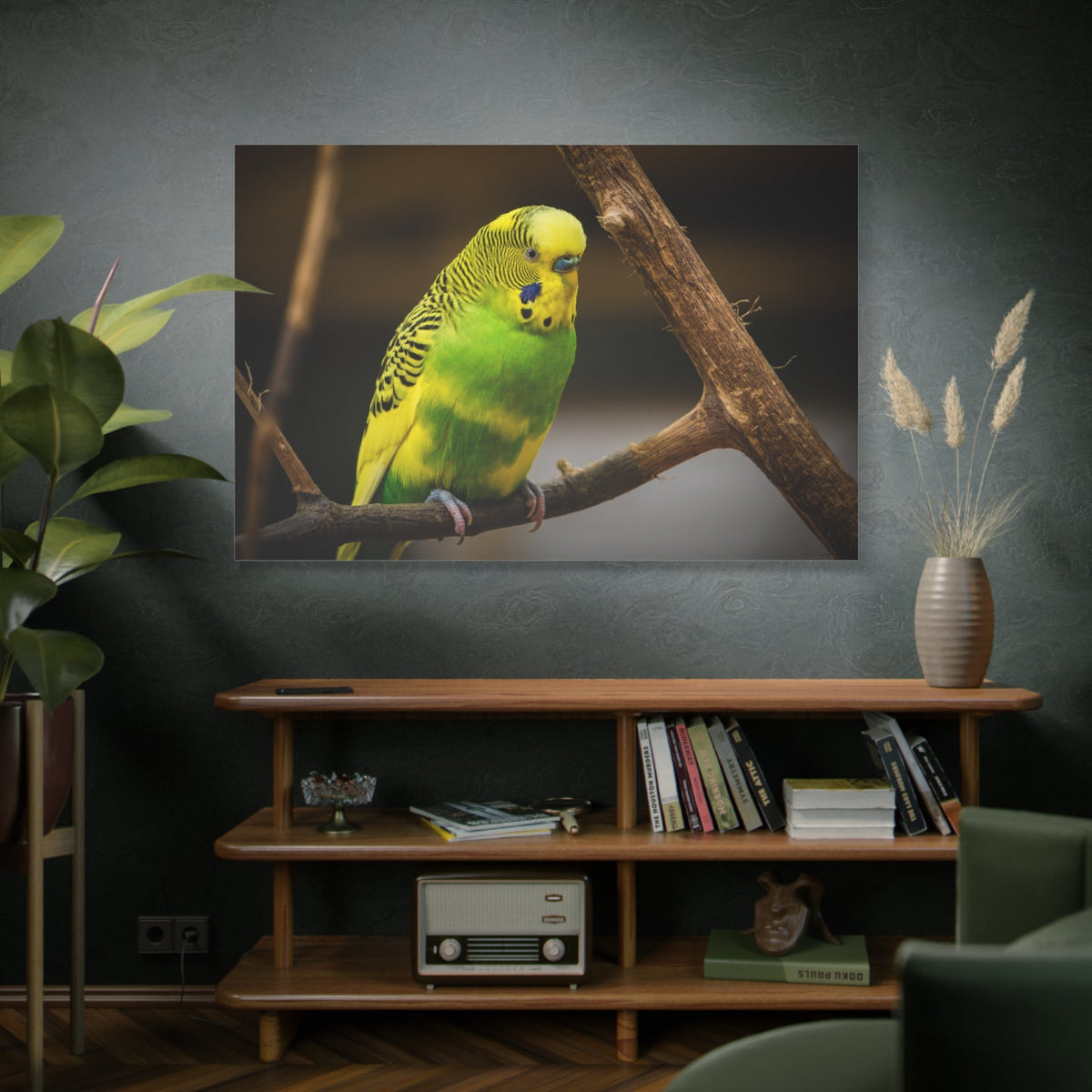 Charming Lovebird Canvas Wall Art – A Symbol of Affection and Beauty - ART OF ROYALS