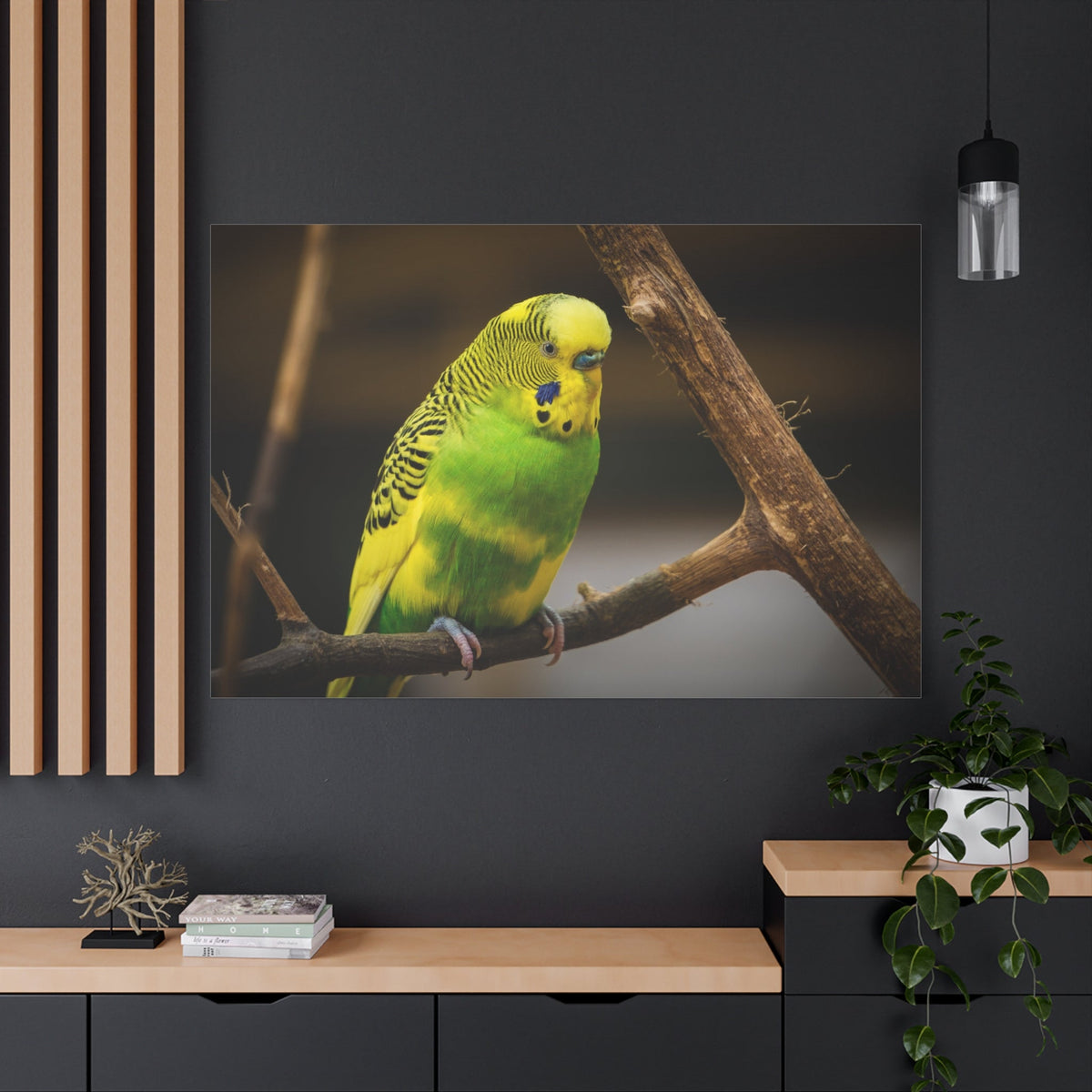 Charming Lovebird Canvas Wall Art – A Symbol of Affection and Beauty - ART OF ROYALS