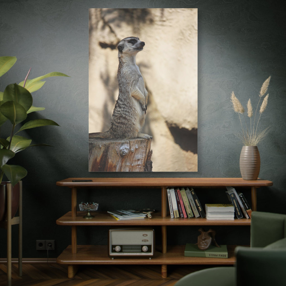 Charming Meerkat – A Striking Portrait of Nature’s Watchful Guardian - ART OF ROYALS