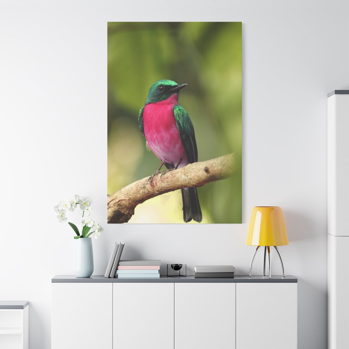 Charming Perched Bird Canvas Wall Art – Nature's Serenity in Every Detail - ART OF ROYALS