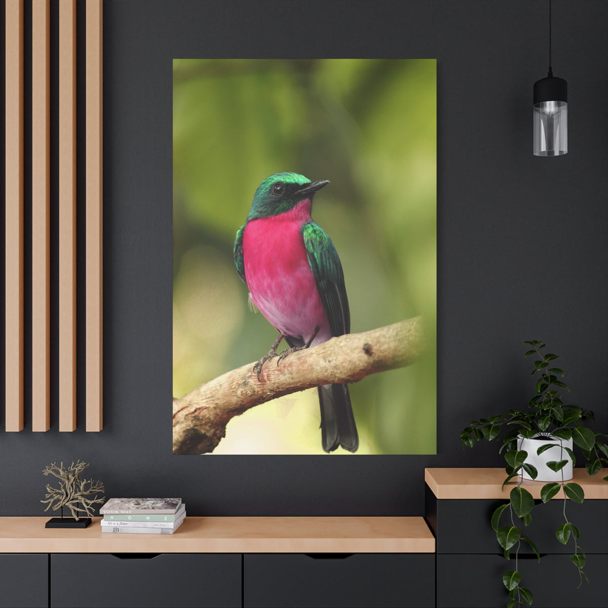 Charming Perched Bird Canvas Wall Art – Nature's Serenity in Every Detail - ART OF ROYALS