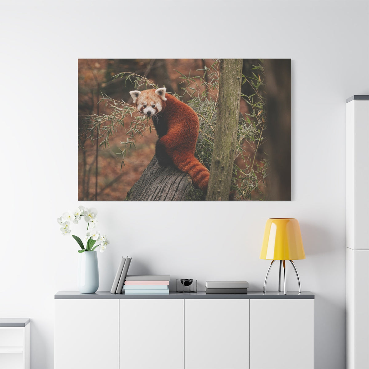 Charming Red Panda – A Heartwarming Portrait of Nature’s Adorable Explorer - ART OF ROYALS