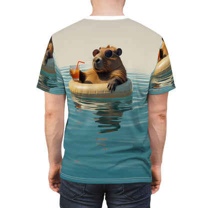 Chill Capybara Paradise – The Ultimate Relaxation Tee - ART OF ROYALS