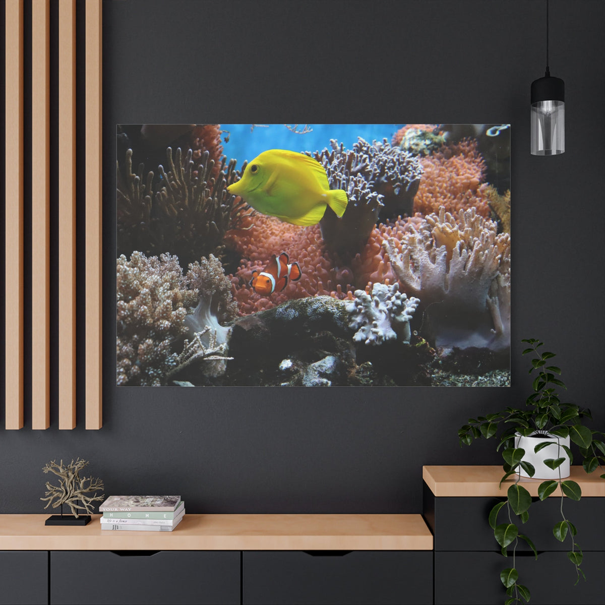 Clown Anemonefish Canvas Wall Art – Vibrant Underwater Beauty - ART OF ROYALS