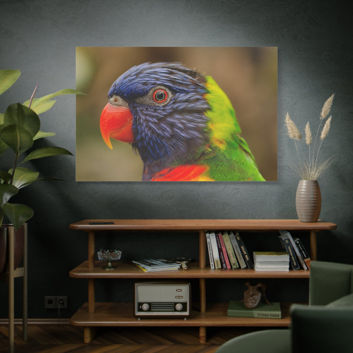 Colorful Charm Vibrant Parrot Canvas Wall Art - ART OF ROYALS