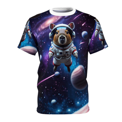 Cosmic Capybara – Galactic Explorer T-Shirt - ART OF ROYALS