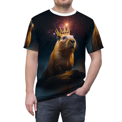 Cosmic Capybara King – Royal T-Shirt - ART OF ROYALS