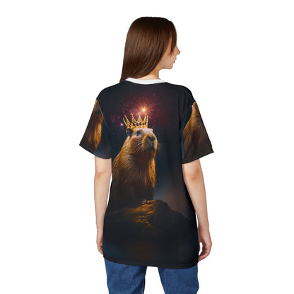 Cosmic Capybara King – Royal T-Shirt - ART OF ROYALS