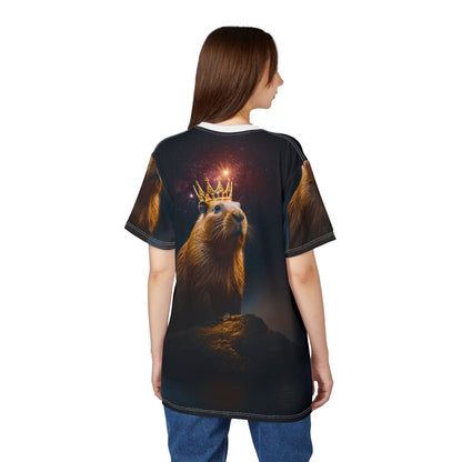 Cosmic Capybara King – Royal T-Shirt - ART OF ROYALS