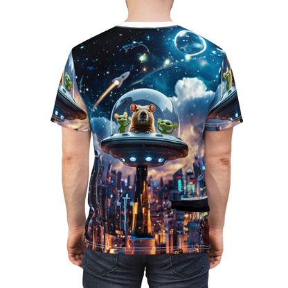 Cosmic City Capybara: Guardian of the Skyline - ART OF ROYALS