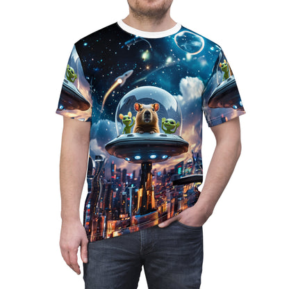 Cosmic City Capybara: Guardian of the Skyline - ART OF ROYALS