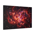 Crimson Cosmos Nebula Canvas Wall Art – Galaxy Space Decor for Modern and Sci-Fi Interiors