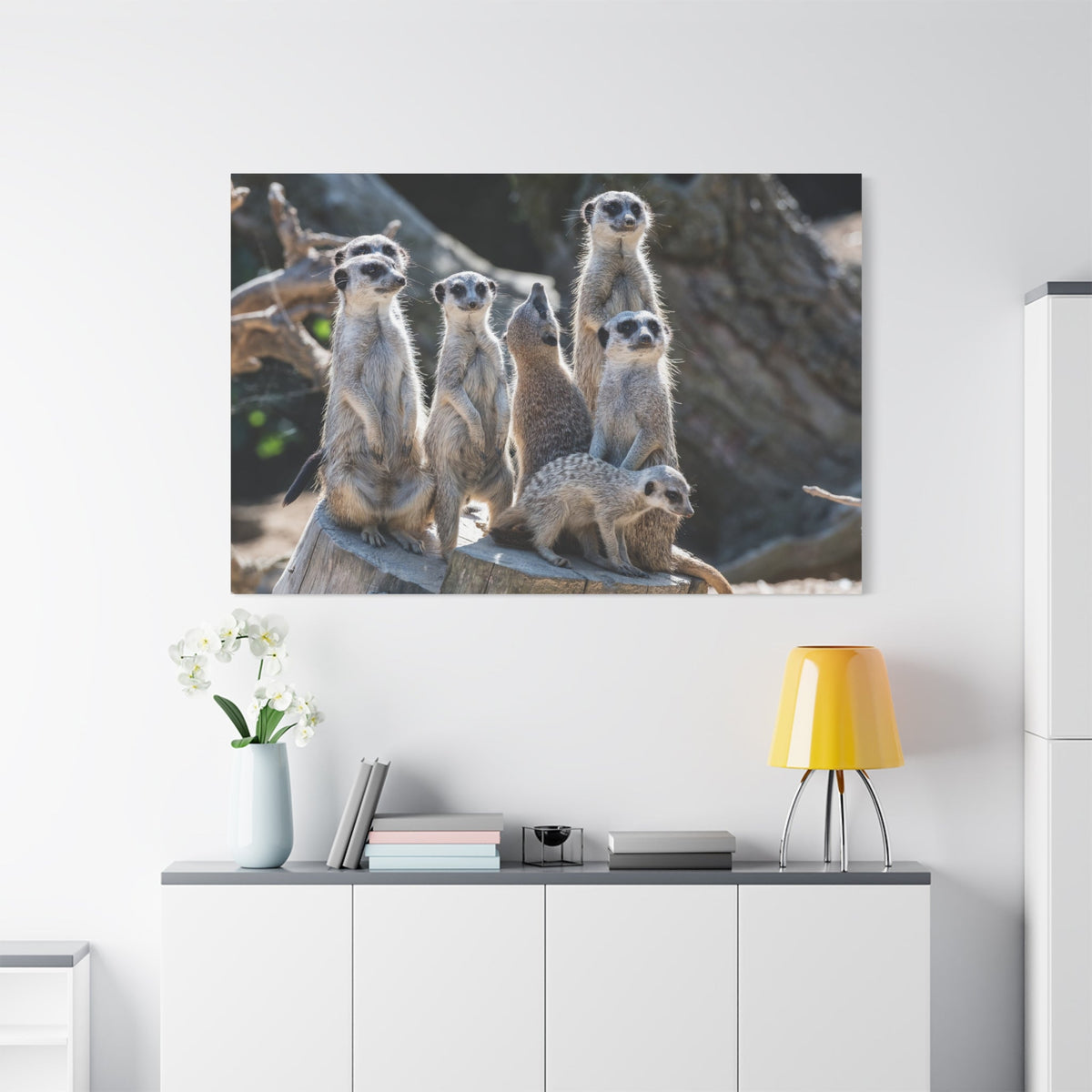 Curious Meerkat – A Charming Portrait of Playfulness and Vigilance - ART OF ROYALS