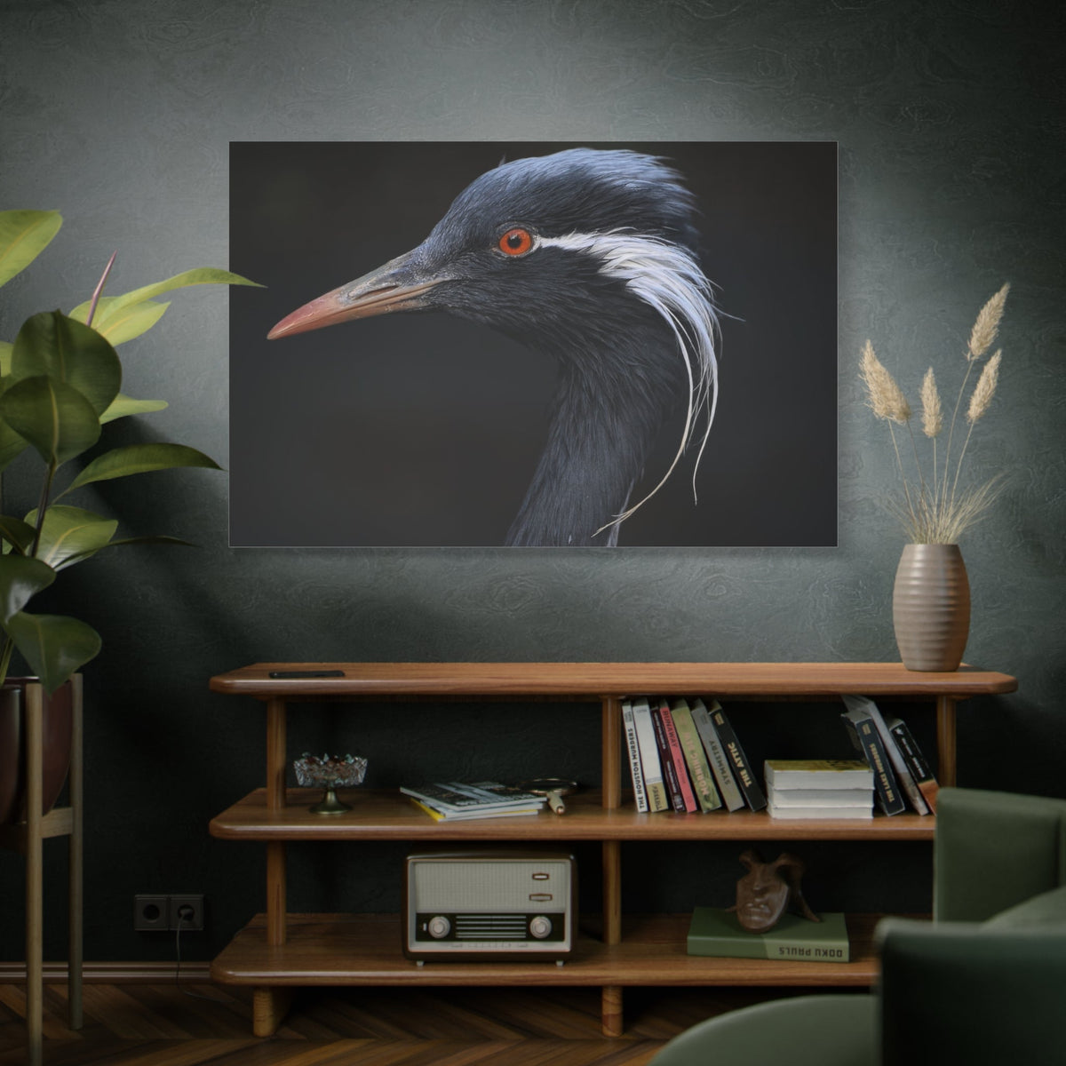 Demoiselle Crane Canvas Wall Art - ART OF ROYALS