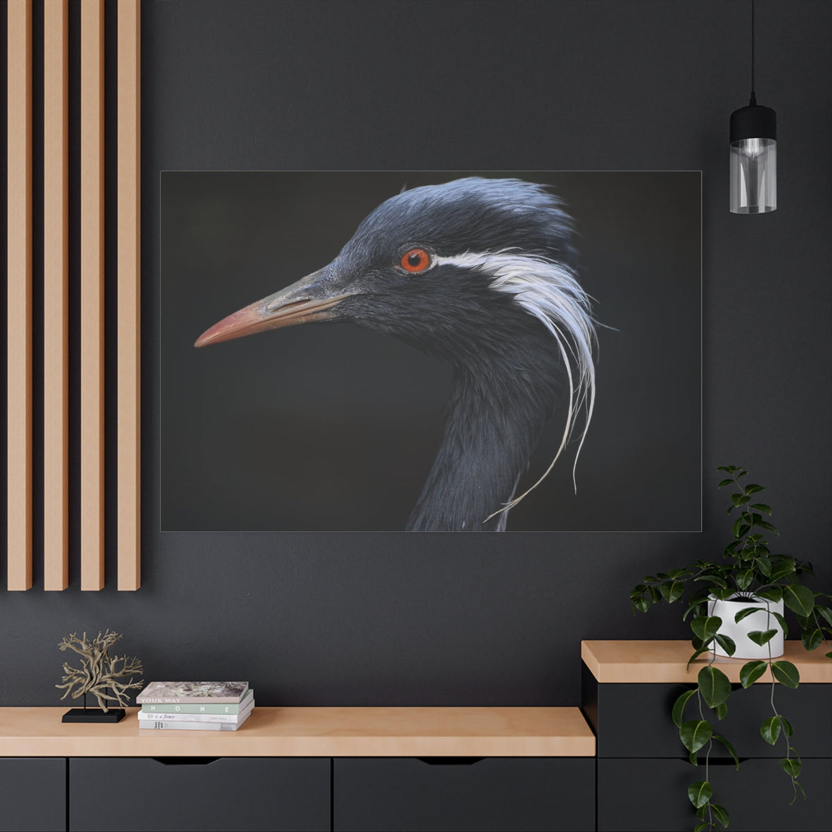 Demoiselle Crane Canvas Wall Art - ART OF ROYALS