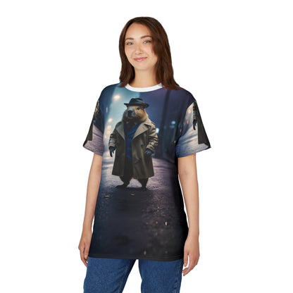 Detective Capy – Noir Mystery T-Shirt 🕵️‍♂️🌃 - ART OF ROYALS