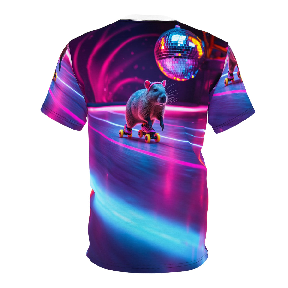 Disco Capybara Party T-Shirt 🪩🌈 - ART OF ROYALS