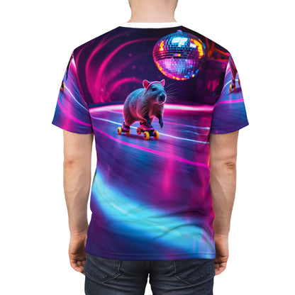 Disco Capybara Party T-Shirt 🪩🌈 - ART OF ROYALS