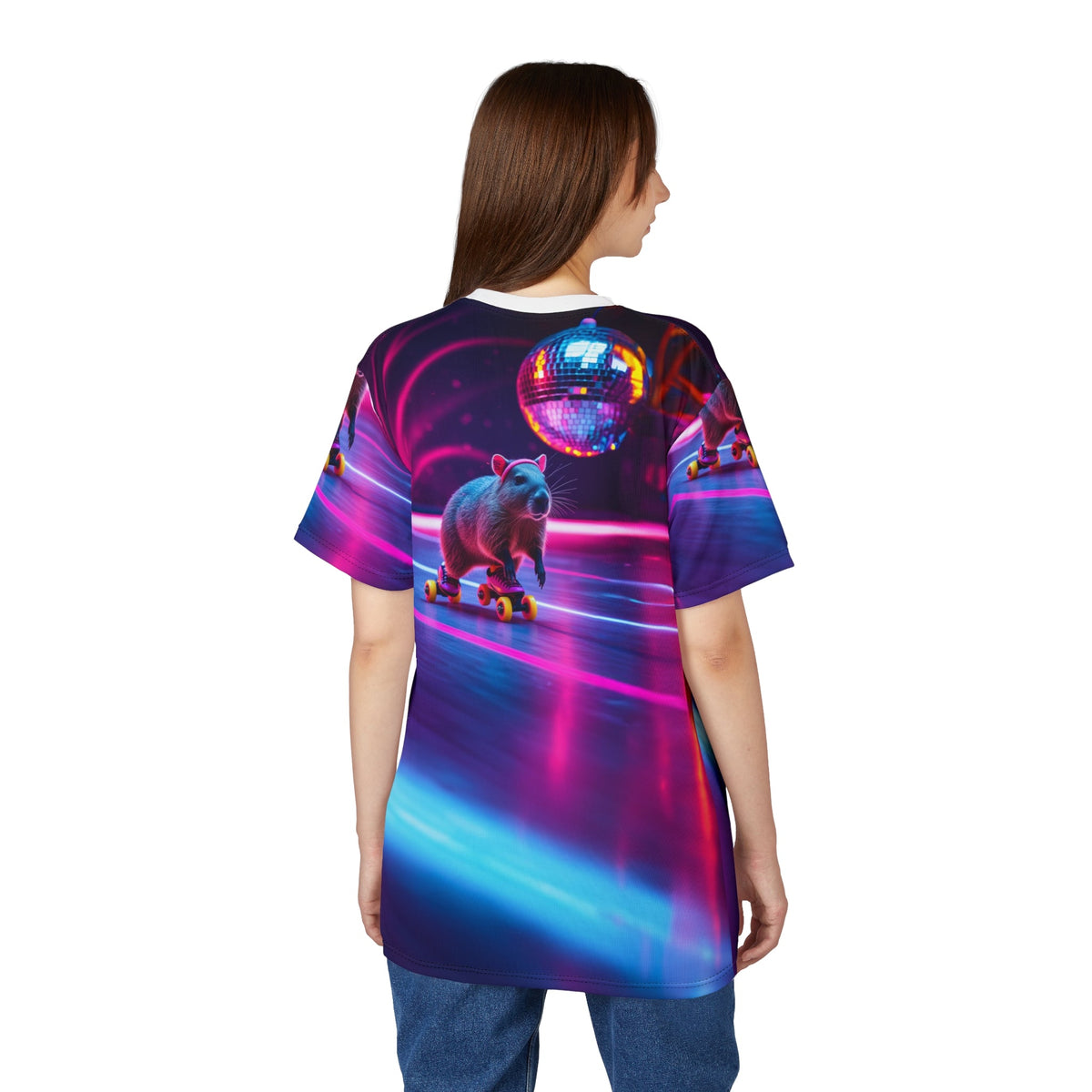 Disco Capybara Party T-Shirt 🪩🌈 - ART OF ROYALS
