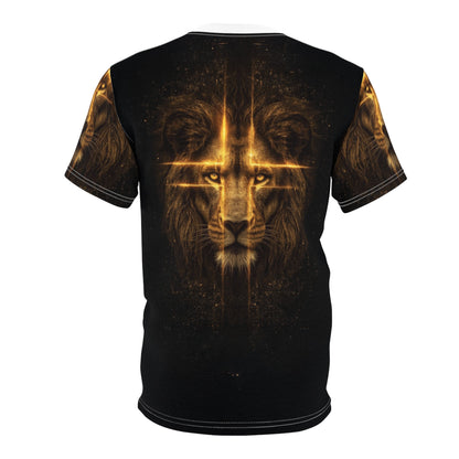 ⚡ Divine Radiance Lion – Golden Power T-Shirt - ART OF ROYALS