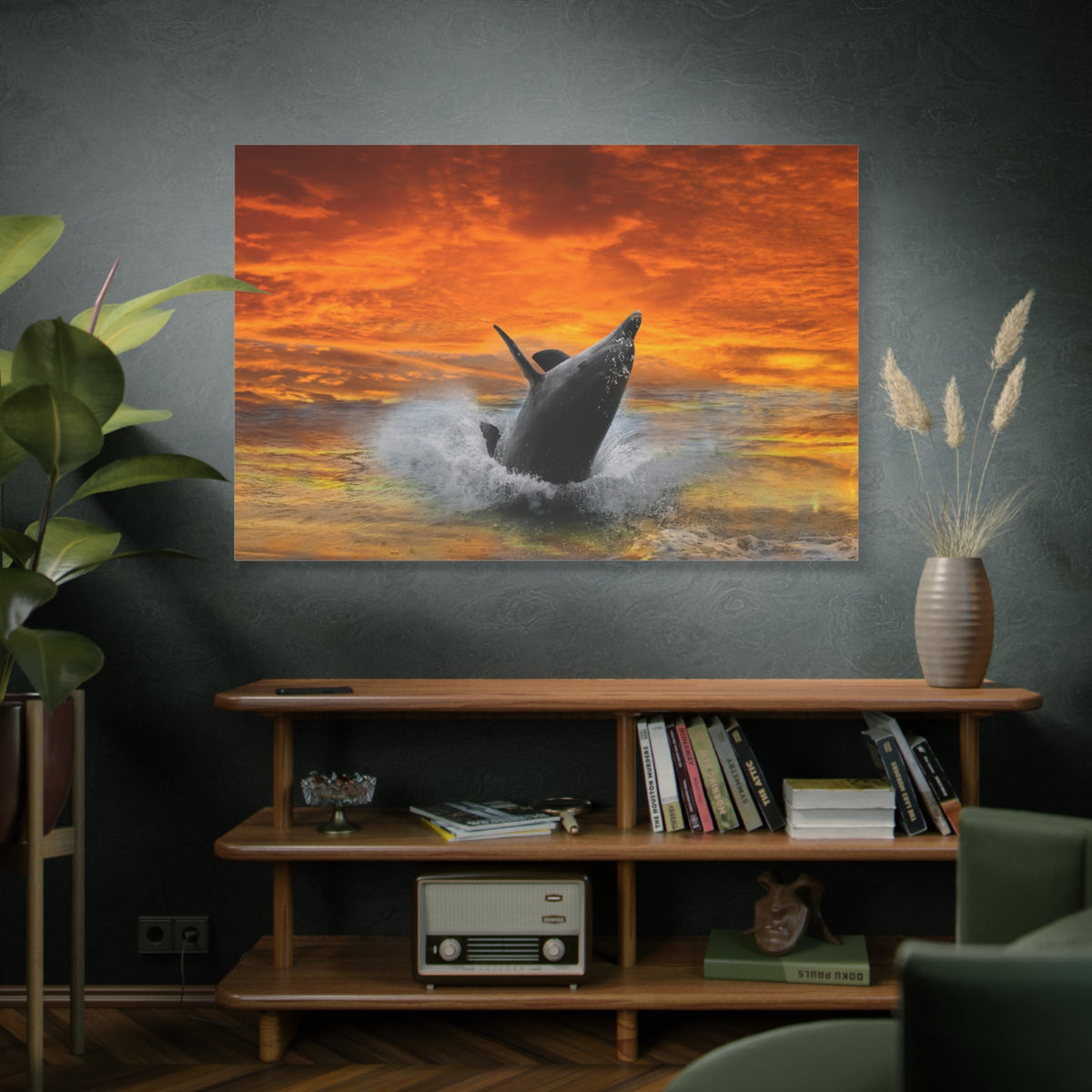 Dolphin’s Joyful Leap – Ocean’s Elegance in Motion - ART OF ROYALS