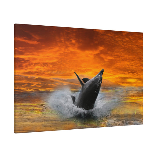 Dolphin’s Joyful Leap – Ocean’s Elegance in Motion - ART OF ROYALS