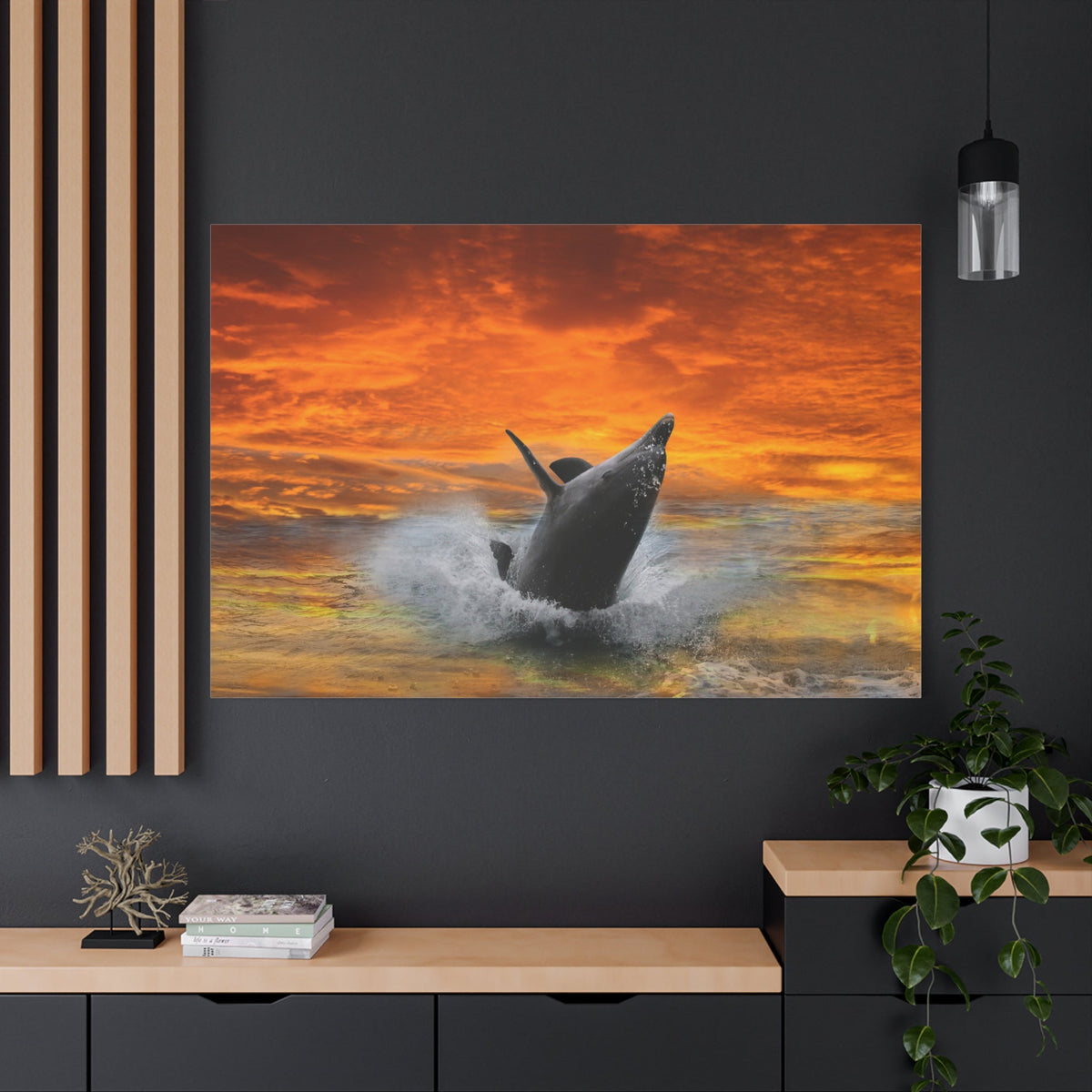 Dolphin’s Joyful Leap – Ocean’s Elegance in Motion - ART OF ROYALS