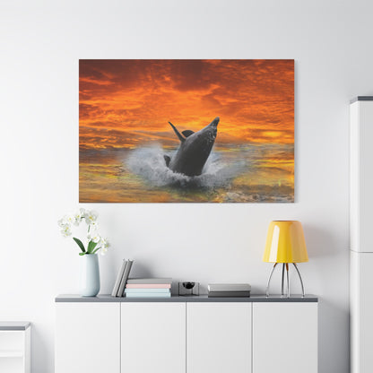 Dolphin’s Joyful Leap – Ocean’s Elegance in Motion - ART OF ROYALS