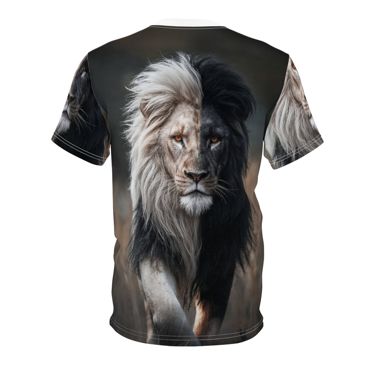 ⚫⚪ Dual Majesty – Yin Yang Lion T-Shirt - ART OF ROYALS