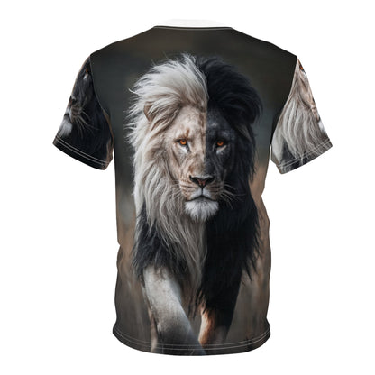 ⚫⚪ Dual Majesty – Yin Yang Lion T-Shirt - ART OF ROYALS