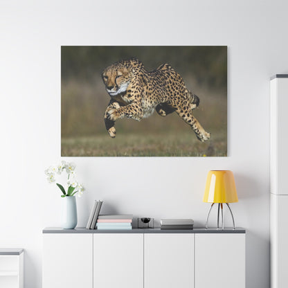 Dynamic Cheetah Chase Canvas Wall Art - Wildlife in Action - ART OF ROYALS