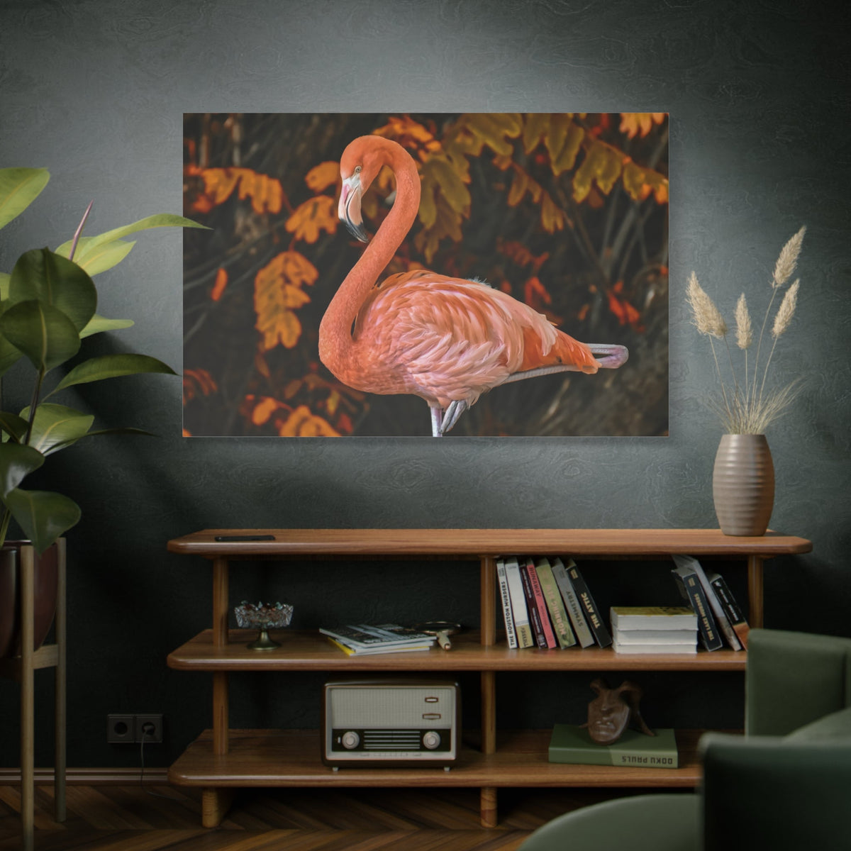Elegant Flamingo Canvas Wall Art – Pink Bird Wildlife Decor for Modern Spaces - ART OF ROYALS