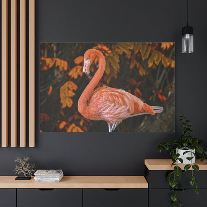 Elegant Flamingo Canvas Wall Art – Pink Bird Wildlife Decor for Modern Spaces - ART OF ROYALS
