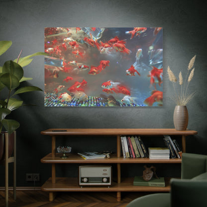 Elegant Marble Fish in Aquarium - Stunning Underwater Photography - ART OF ROYALS