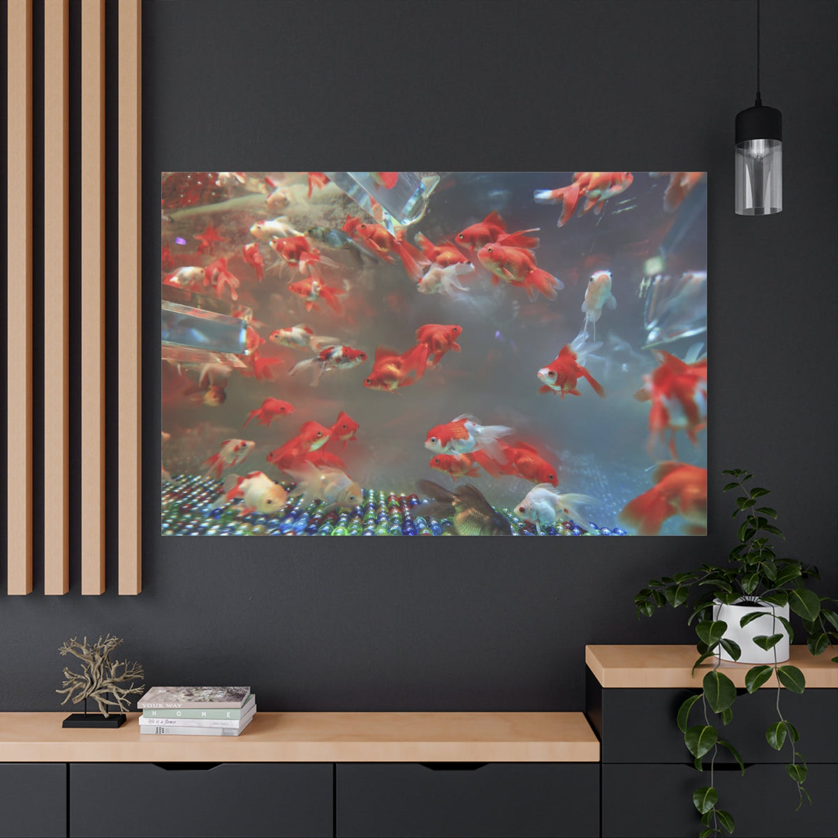 Elegant Marble Fish in Aquarium - Stunning Underwater Photography - ART OF ROYALS
