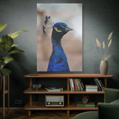 Elegant Peacock Canvas Wall Art – Vibrant Feather Detail for Luxurious Décor - ART OF ROYALS