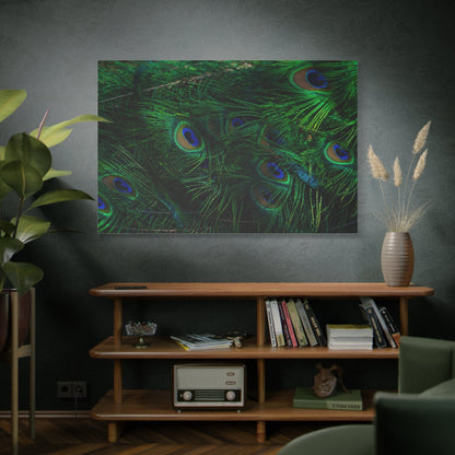 Elegant Peacock Feather Canvas Wall Art – Vibrant Wildlife Decor for Home & Office Spaces - ART OF ROYALS