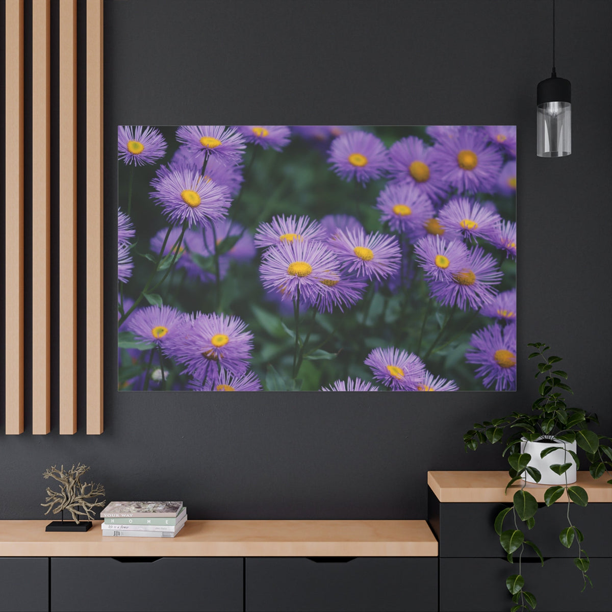 Elegant Violet Asters – A Floral Delight - ART OF ROYALS