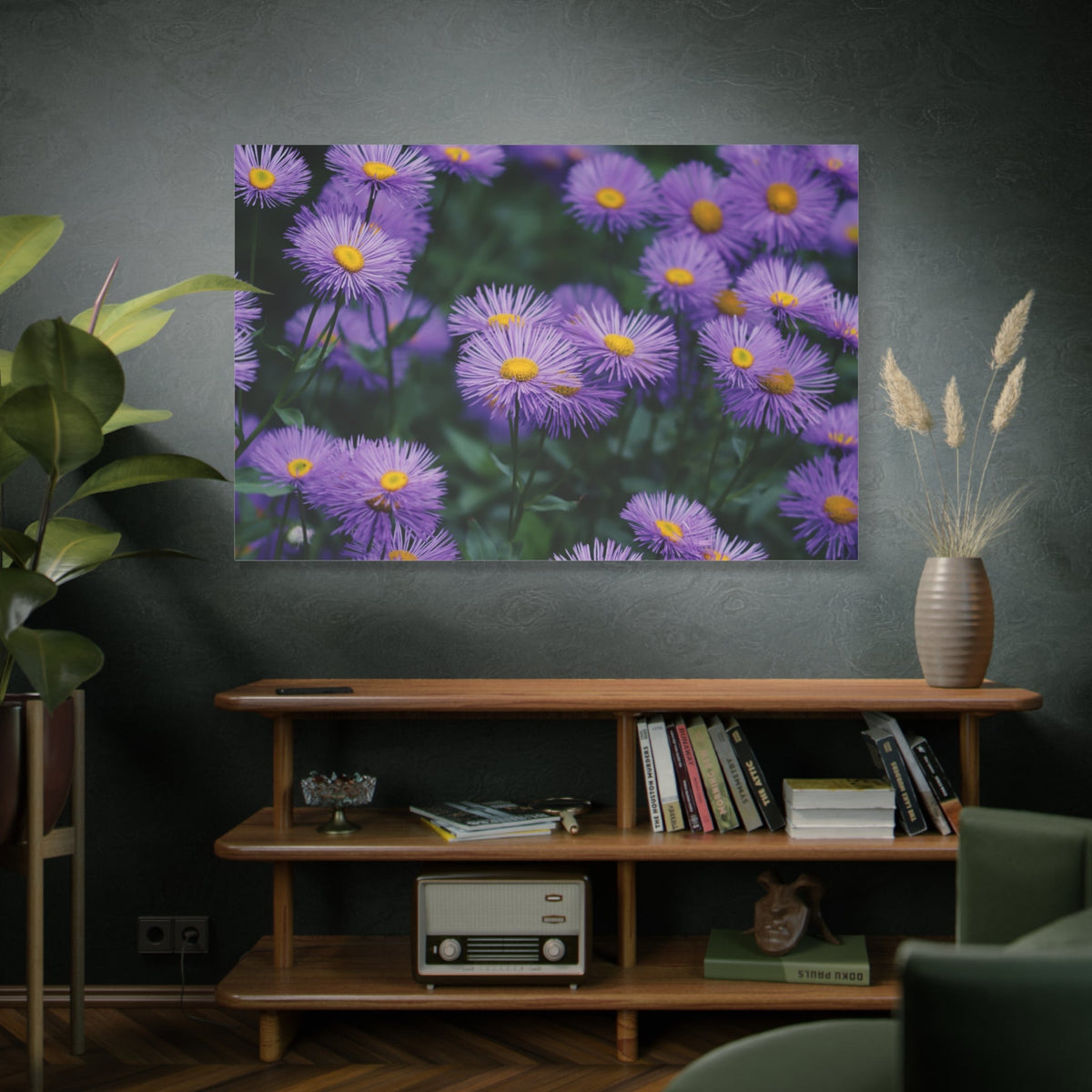 Elegant Violet Asters – A Floral Delight - ART OF ROYALS