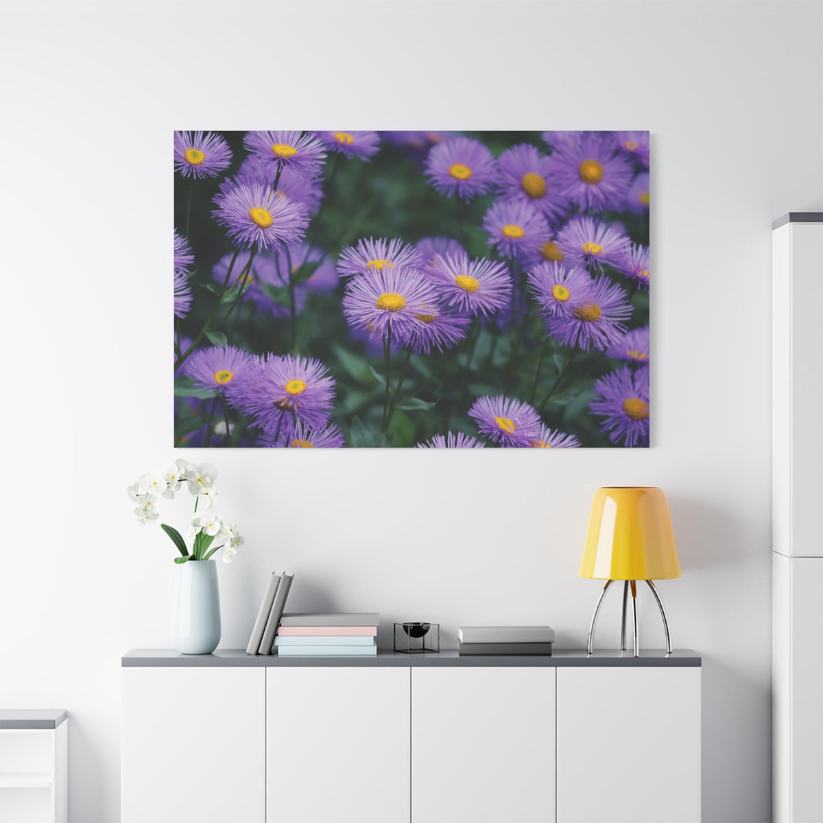 Elegant Violet Asters – A Floral Delight - ART OF ROYALS