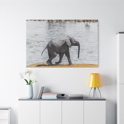 Elephant Family Canvas Wall Art – Tender Moments in the Wild - ART OF ROYALS