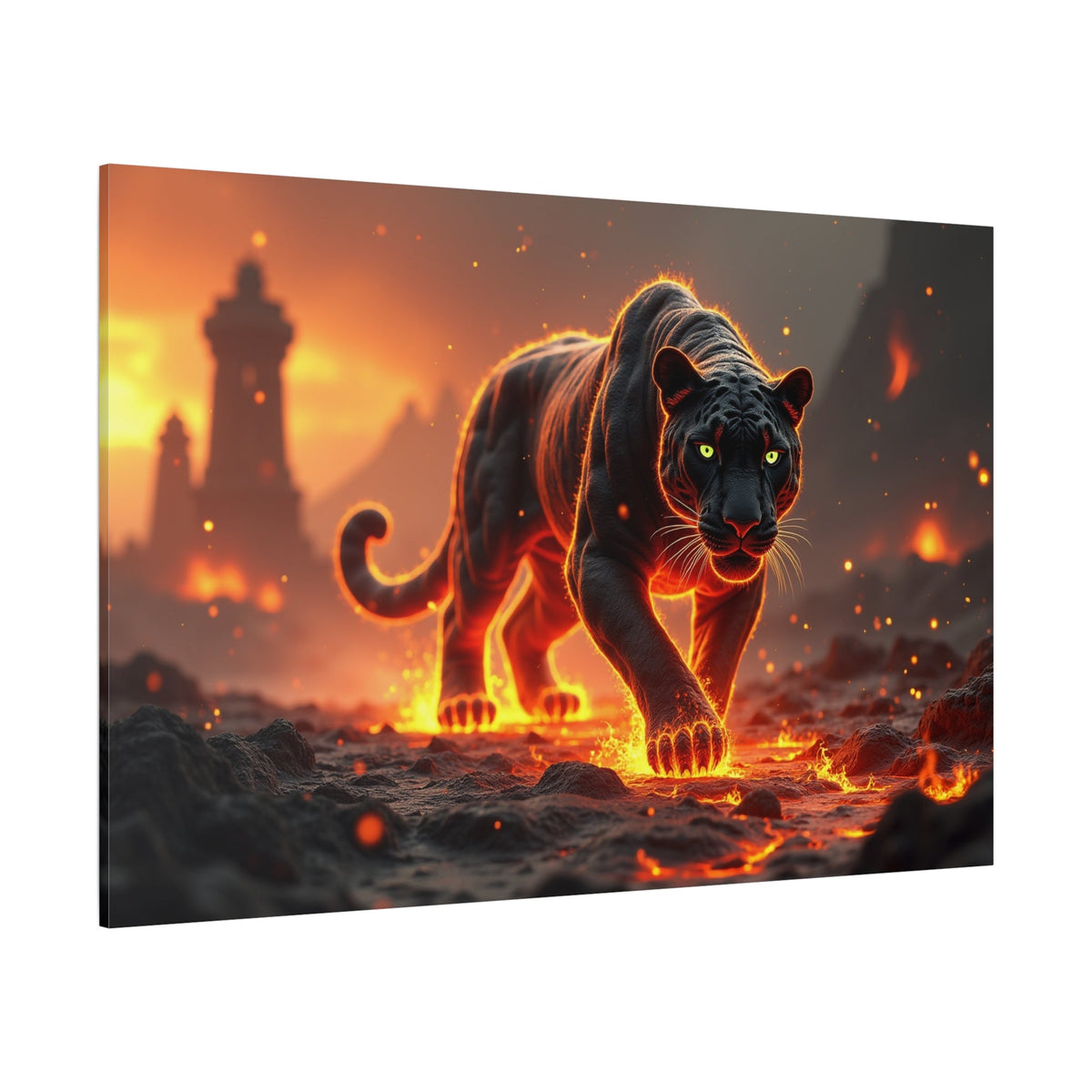 Ember Stalker – The Nightfire Panther - ART OF ROYALS