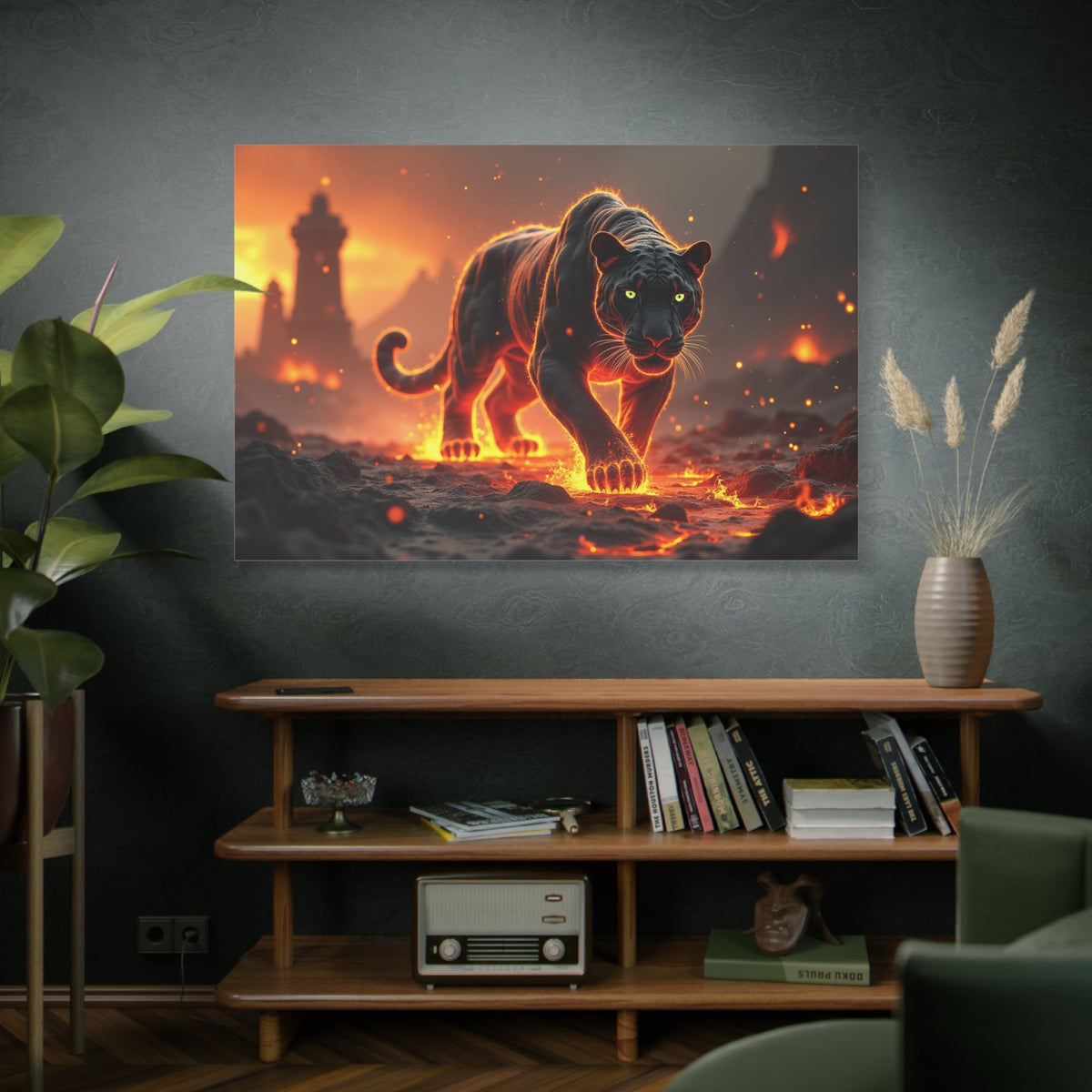 Ember Stalker – The Nightfire Panther - ART OF ROYALS