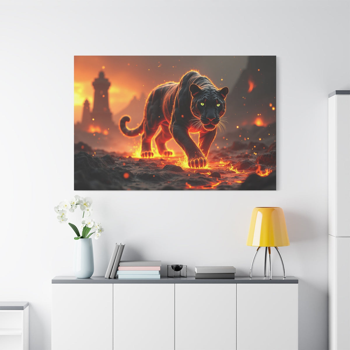 Ember Stalker – The Nightfire Panther - ART OF ROYALS