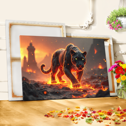 Ember Stalker – The Nightfire Panther - ART OF ROYALS