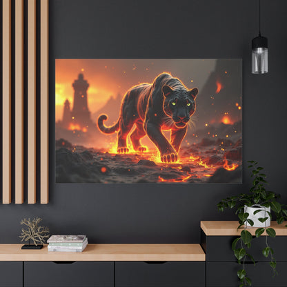 Ember Stalker – The Nightfire Panther - ART OF ROYALS
