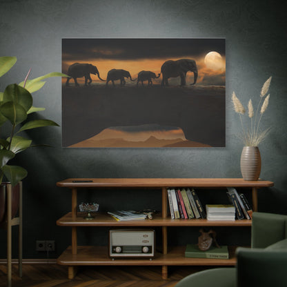 Enchanted Elephant Journey – A Surreal Wildlife Fantasy - ART OF ROYALS