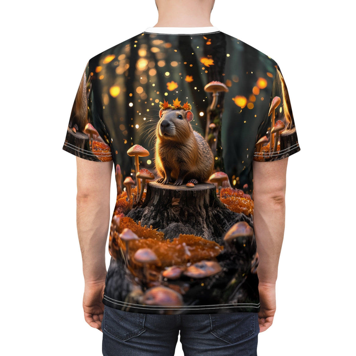 Enchanted Forest Capybara: Keeper of the Glowing Mushrooms - ART OF ROYALS