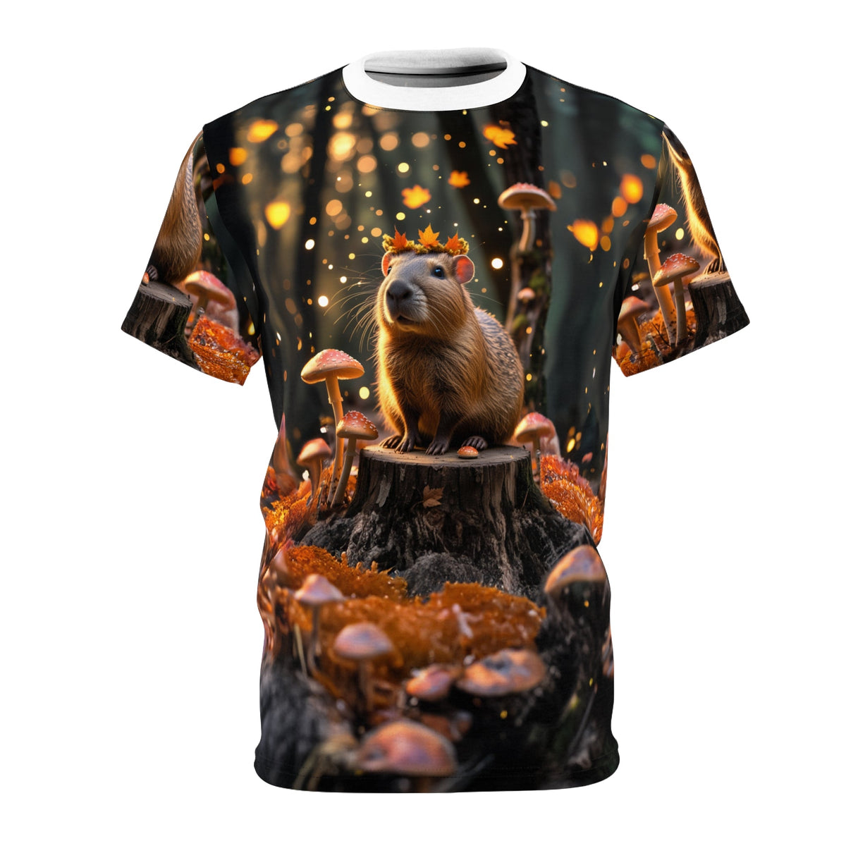 Enchanted Forest Capybara: Keeper of the Glowing Mushrooms - ART OF ROYALS