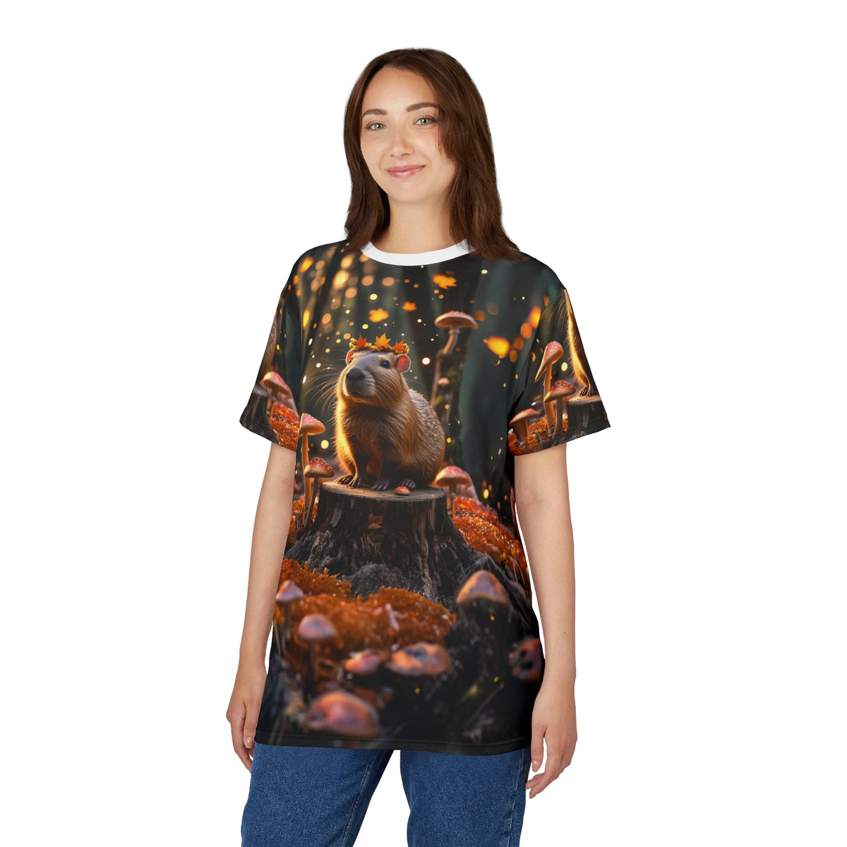 Enchanted Forest Capybara: Keeper of the Glowing Mushrooms - ART OF ROYALS
